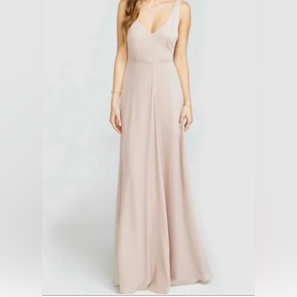 Show Me Your Mumu Jen Maxi Elegant Bridesmaid/Wedding Dusty Rose Dress Small - Picture 2 of 11